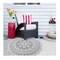 Contemporary Home Living 5’ Floral Reversible Round Indoor Outdoor Area Throw Rug - Taupe and Gray